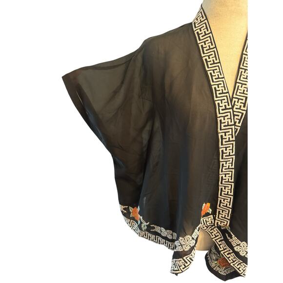 Forever 21 boho asymmetrical sheer oversized shrug XS - NWT - Picture 5 of 8